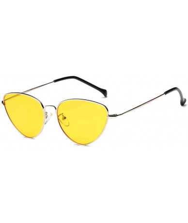 Square Sunglasses Polarized Protection Colorful - Yellow - CI18QIKTT5Q $19.73