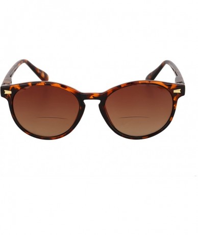 Wayfarer The Brilliance" Best Bifocal Sunglasses - Round - Full Frame Reading Sunglasses - Tortoise - CP187A2DECL $17.03