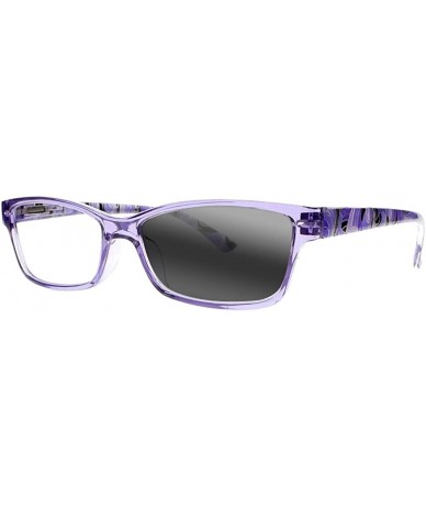 Rectangular Women's Colorful Prints Transition Photochromic Reading Glasses UV400 Sunglasses - Violet Blue - CC18E6TU3XH $20.12