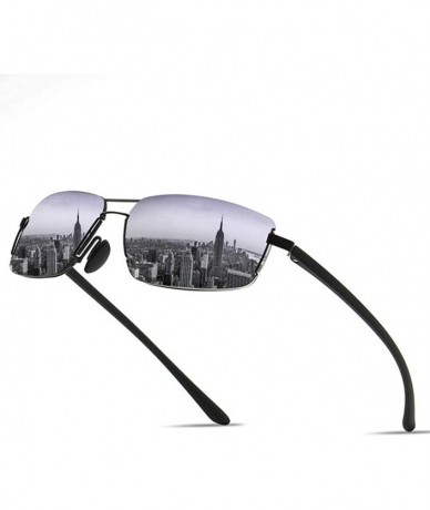 Rimless Men'S Sunglasses Heterocyclic Circle Frameless Sunglasses Series Square Sunglasses - C318XCWXA03 $50.36