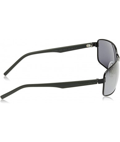 Rectangular mens Pld2045/S Rectangular Sunglasses - Mtt Black - C917YI3N7GE $41.37