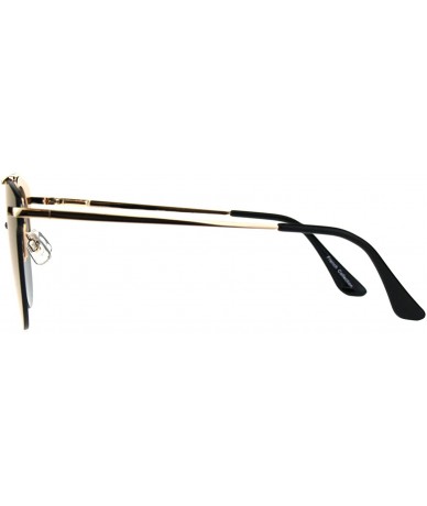 Rimless Round Rimless Half Rim Designer Mens Fashion Luxury Sunglasses - Gold Pink - CE189LIX092 $14.63