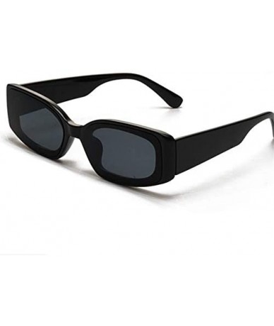 Cat Eye Sunglasses Fashion Rectangle Glasses Vintage - Blue - CC1989QW03N $32.81