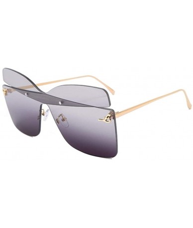 Butterfly Oversized Butterfly Shape Women Sunglasses Colorful Trimming Big Box Sun Glasses Pink - C3 - CE198UQRW7E $8.56