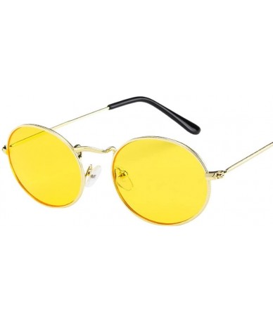 Oval Oval Polarized Sunglasses Metal Frame Sunglasses Sunglasses - C - C11959HAQUD $13.55