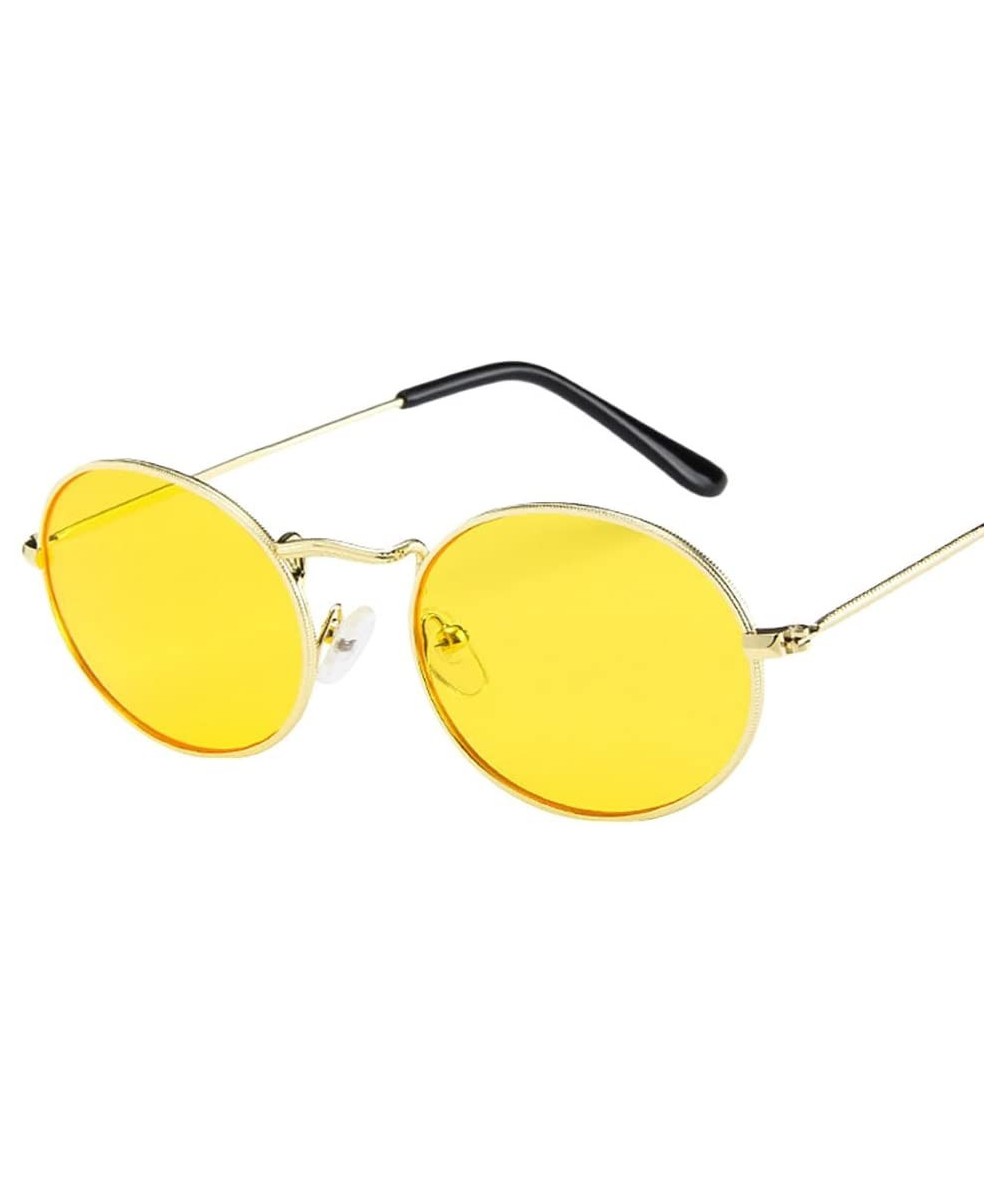 Oval Oval Polarized Sunglasses Metal Frame Sunglasses Sunglasses - C - C11959HAQUD $7.67