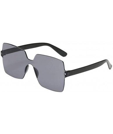 Oval Sunglasses Oversized Transparent Eyeglasses 2DXuixsh - K - C6196ZCC6DD $8.66