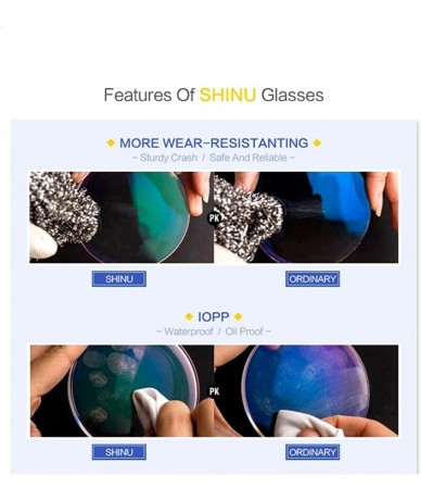 Rectangular Metal Frame Blue Light Blocking Reading Glasses 1.56 Lenses-6334 - CN17YI0UQYN $12.78