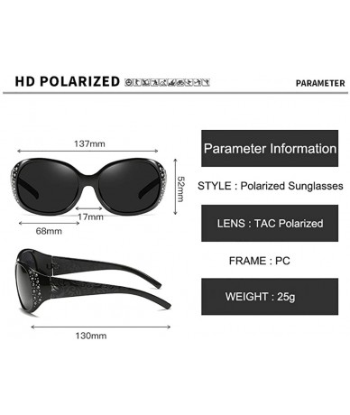 Rimless Polarized Gradient Sunglasses-Fashion Women Owersized Sun Glasses-Driving Goggle - B - CE190EDDOWL $27.51