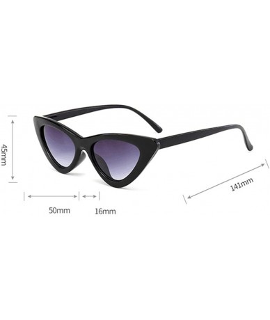 Oval Unisex Candy ColoredCat Eye Shades Integrated UV Sunglasses - K - CZ18G42LR4W $8.44