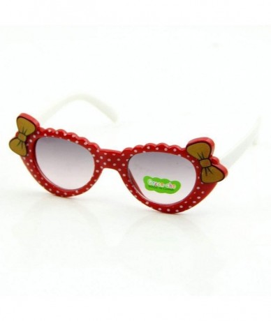 Aviator 2019 Kids Sunglasses Girls Brand Cat Eye Children Glasses Boys UV400 Bluepink - Redwhite - CK18XDWXKYH $16.94