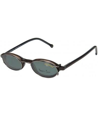 Shield 900 Mens/Womens Designer Full-rim Sunglass Lens Clip-Ons Flexible Hinges Eyeglasses/Eyewear - Brown - CT123QKHHSZ $34.79