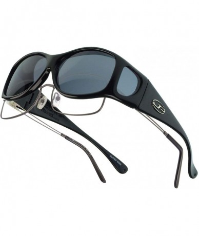 Oval Eyewear Sunglasses - Glides / Frame Midnight Oil Lens Polarvue Gray - C81124FIVJ3 $41.74