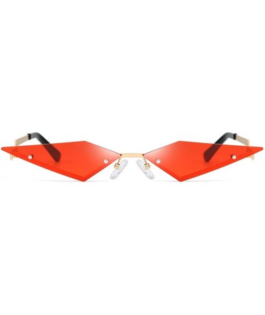 Goggle Cat Eye Sunglasses for Women Vintage Retro Style Plastic Frame Glasses - Red - CX1960T5GE3 $18.50