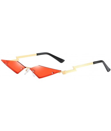 Goggle Cat Eye Sunglasses for Women Vintage Retro Style Plastic Frame Glasses - Red - CX1960T5GE3 $18.50