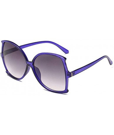 Sport women fashion Simple sunglasses Retro glasses Men and women Sunglasses - Blue - CB18LLGHEZ5 $8.07
