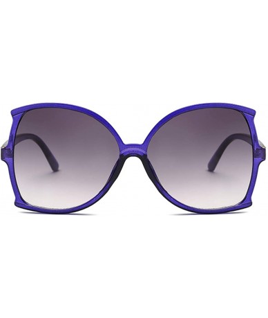 Sport women fashion Simple sunglasses Retro glasses Men and women Sunglasses - Blue - CB18LLGHEZ5 $8.07