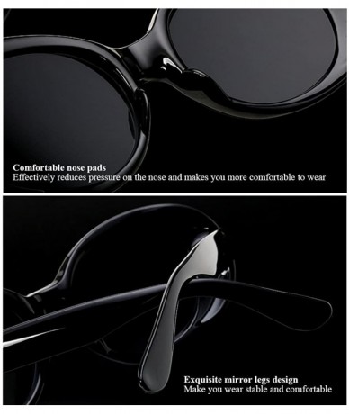 Oval Ultra Thin Small Oval Glasses Ladies Round Sunglasses Blocking Glare Goggles - Pink - C018DCD43AL $14.39