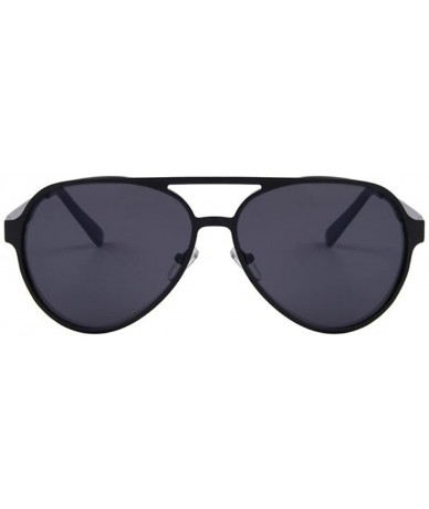 Rimless Men UV400 Oval Mirror Lens Sunglasses Women Sport Driving Sun glasses - Black - C617Z3C96CA $15.14