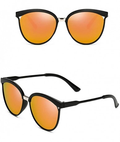 Rimless Cat Eye Fashion Sunglasses-Women's Polarized Sunglasses-OVERSIZED Lens Sturdy - B - CY1905XIH2I $23.33