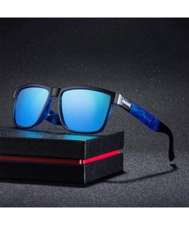 Aviator Sunglasses 2019 New Fashion Square Polarized UV400 Color Coating Sports 1 - 5 - C118YLZDS8U $7.53