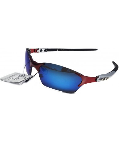 Sport Xloop Metal Rimless Sports Run Triathlon Sunglasses 2326 Blue Lens - CN115R31S1H $14.87
