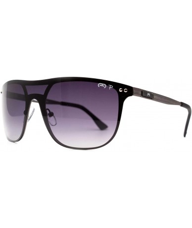 Square p684 Trendy Square Polarized- for Womens-Mens 100% UV PROTECTION - Black-silvermirror - C4192TCCY3R $17.82