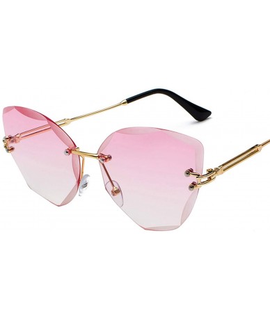 Goggle DESIGN Fashion Sun Glasses RimlWomen Sunglasses Vintage Alloy Frame Classic Shades Oculo - 2 - C0197Y7K07A $26.35