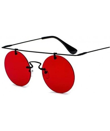 Rimless Fashion Men Women Designer Glasses Classic Round Rimless Steampunk Sunglasses Vintage Eyewear - C1 - CD18Y7DLLAE $19.71
