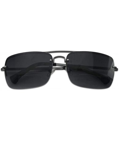 Oval Classic Square Aviator Bifocal Sun Reading LIghtweight Sports Sunglasses for Men and Women - CP18TYU70C0 $16.54