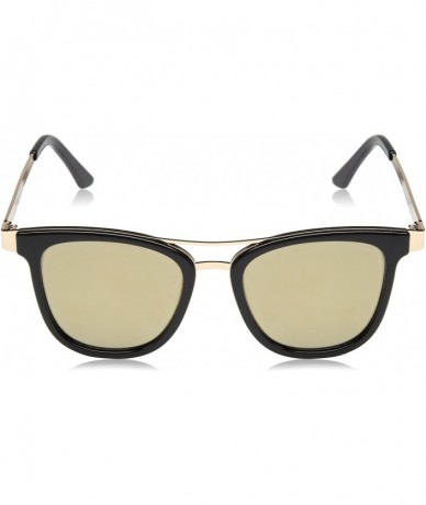 Square womens Ld216 Square Sunglasses - Black / Gold - C0180NZIGUX $72.24