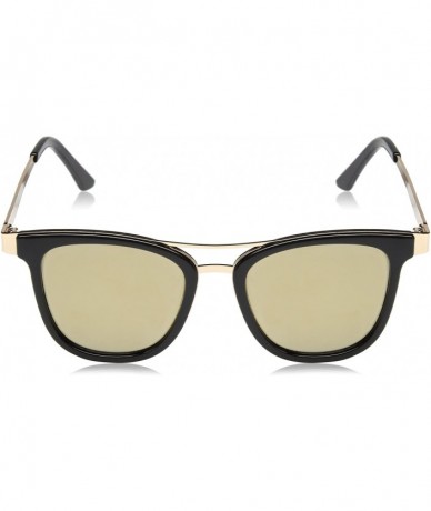 Square womens Ld216 Square Sunglasses - Black / Gold - C0180NZIGUX $39.33