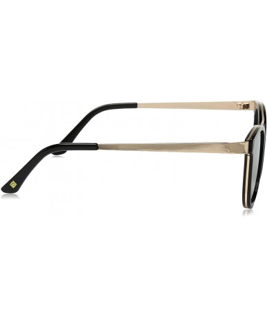 Square womens Ld216 Square Sunglasses - Black / Gold - C0180NZIGUX $72.24