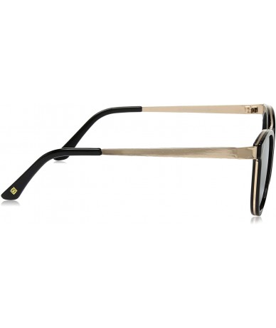 Square womens Ld216 Square Sunglasses - Black / Gold - C0180NZIGUX $39.33