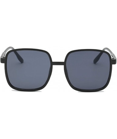 Square Black Frame Classic Designer Big Sunglasses Women Brand Trend Sexy Glasses Adult Eyeglasses - Blue-gray - CQ197Y76CO2 ...