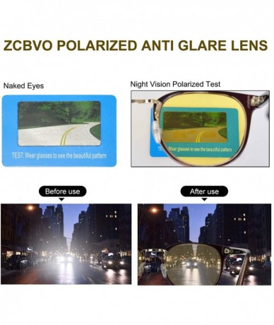 Goggle Night Vision Glasses Night Driving Glasses Anti-glare Polarized Sunglasses for women&men - C4 - C518IR43UDE $13.88