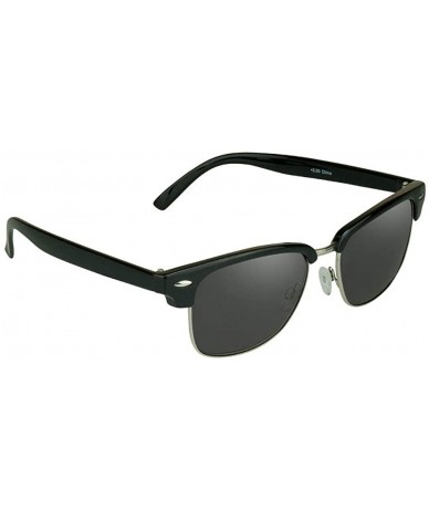Wayfarer Classic Reading Sunglasses with Round Horn Rimmed Plastic Frame for Men & Women - NOT BIFOCAL - Classic Black - CI12...