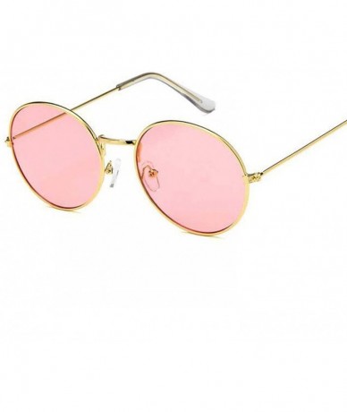 Semi-rimless Round Sun Glasses Women Mirror Retro Ladies Luxury Small Sunglasses Brand Designer - Silver Blue - CC198A96MQ4 $...