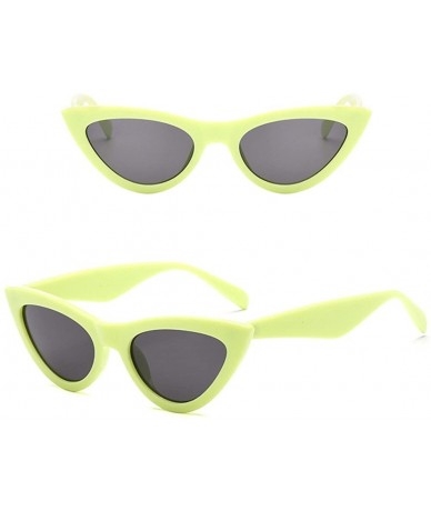 Square Vintage Polarized Cat Eye Sunglasses - Women Retro Cateye Sun Glasses High Pointed Eyeglasses by 2DXuixsh - G - CR18S7...