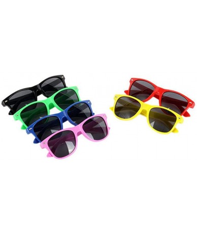 Oversized Vintage Boys Girls Sunglasses Children Cute Safety Coating Glasses UV 400 Black - Green - CJ18XE0QQZG $7.69