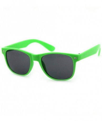 Oversized Vintage Boys Girls Sunglasses Children Cute Safety Coating Glasses UV 400 Black - Green - CJ18XE0QQZG $19.11
