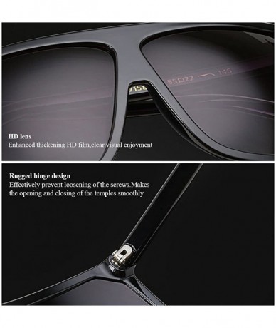 Square Large Square Frame UV Blocking Eye Protection Sunglasses for Unisex Daily - Blue - CZ18DC8OT7U $10.92