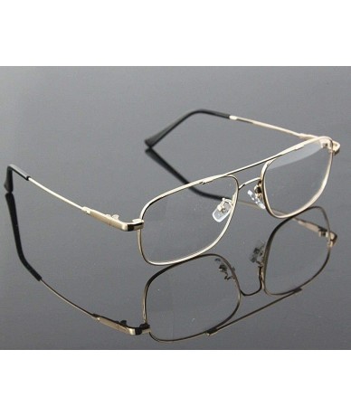 Aviator Pilot Full-flex Memory Titanium Optical Eyeglasses Frame - Small Gold - CB11WRIM8WD $18.53