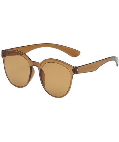 Rimless Fashion Jelly Design Style Sunglasses Classic Retro Sunglasses Resin Lens Sunglasses Ladies Shades - Unisex - CB199Y3...