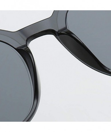 Rimless Fashion Jelly Design Style Sunglasses Classic Retro Sunglasses Resin Lens Sunglasses Ladies Shades - Unisex - CB199Y3...