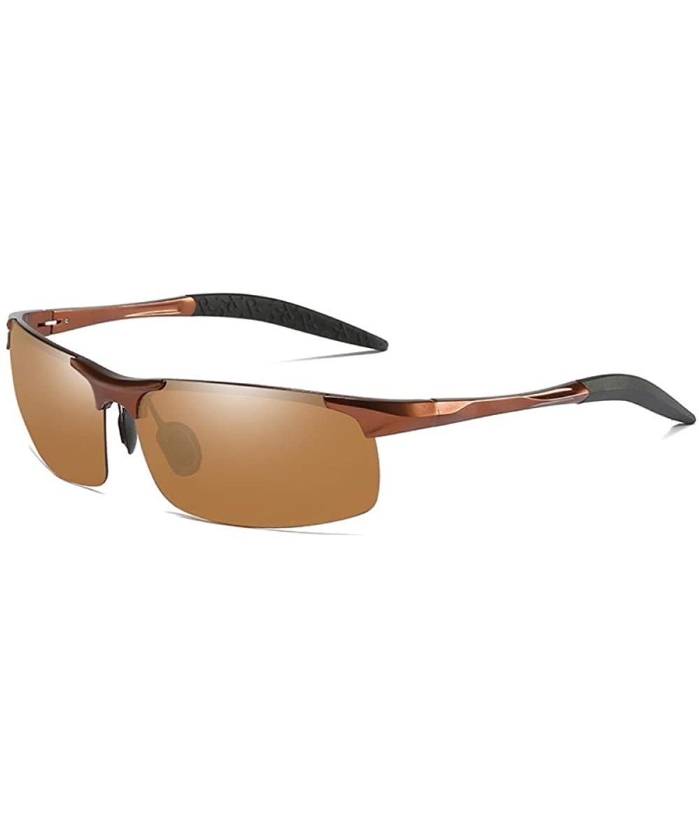 Rimless Polarized Sunglasses Outdoor Glasses Sports Riding Sunglasses Sunglasses - CO18X7N47OX $39.51