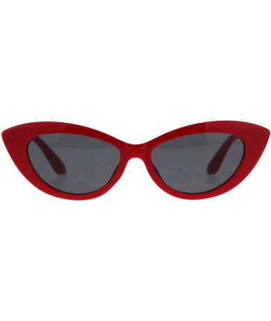 Oval Classic Vintage Oval Cateye Sunglasses Womens Designer Fashion UV 400 - Red - C818DQ0OL9K $22.39