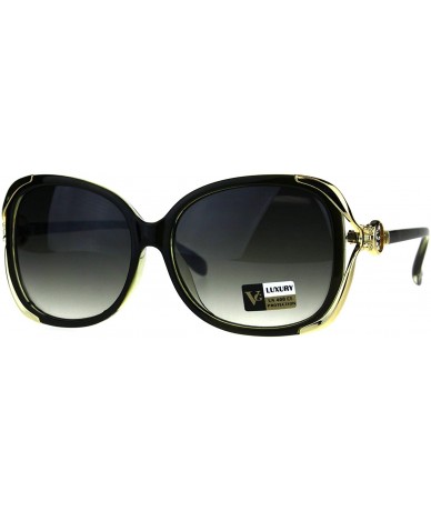 Butterfly Womens Rhinestone Jewel Bling Luxury Designer Butterfly Sunglasses - Green - C5180CHUHOE $15.09