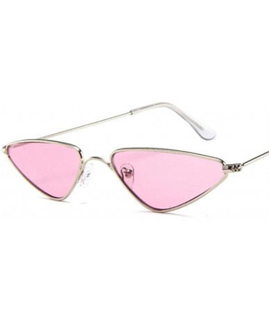 Aviator Cat Eye Sunglasses Women Men Vintage Pink Glasses Luxury Brand Designer YELLOW - Pink - C218YLZRWWH $19.87