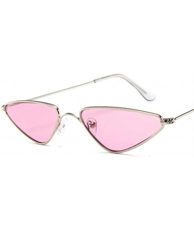 Aviator Cat Eye Sunglasses Women Men Vintage Pink Glasses Luxury Brand Designer YELLOW - Pink - C218YLZRWWH $11.82